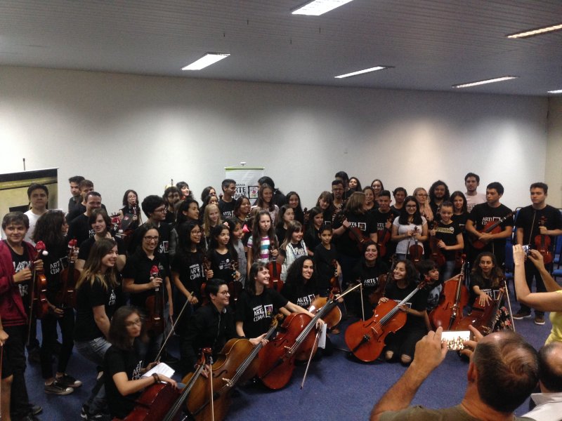 Encerramento do ano dos cursos do programa Arte Cidad nos bairros de Chapec