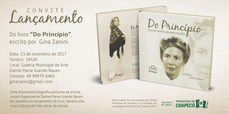 Lançamento do Livro "Do Princípio" de Gina Zanini