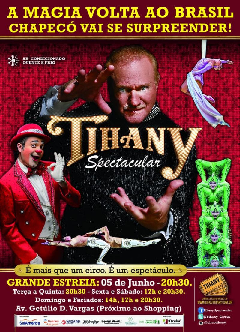 Tihany Spectacular estreia no Brasil com melhor do ilusionismo de Las Vegas e da arte circense 