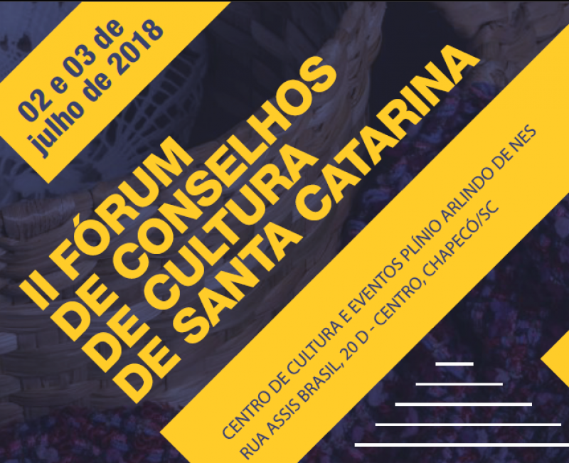 II Fórum de Conselhos de Cultura de Santa Catarina 