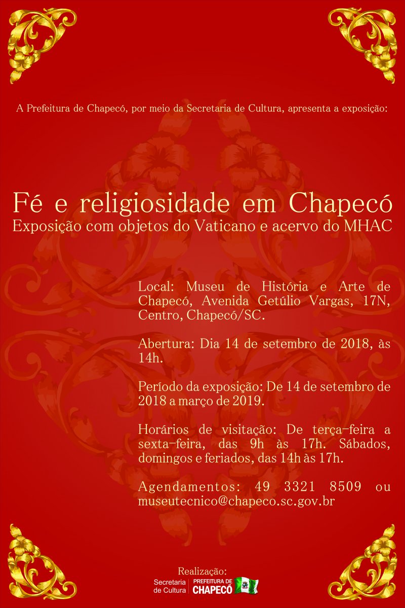 Exposição aborda Fé e religiosidade em Chapecó