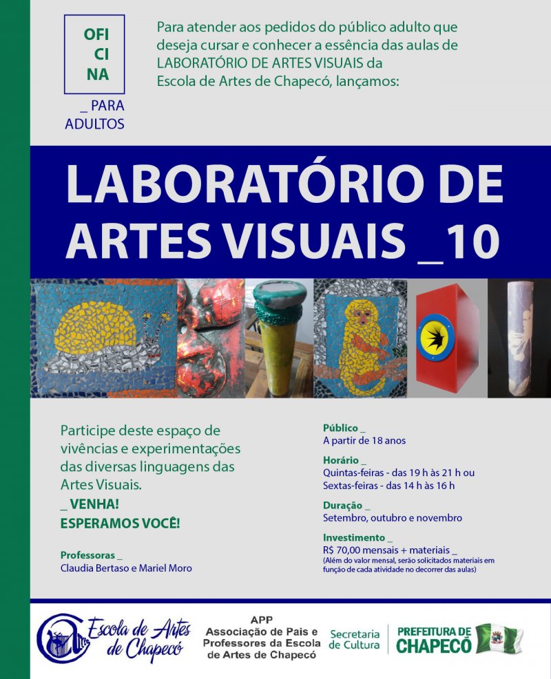 Prorrogadas as inscrições para oficina de Artes Visuais