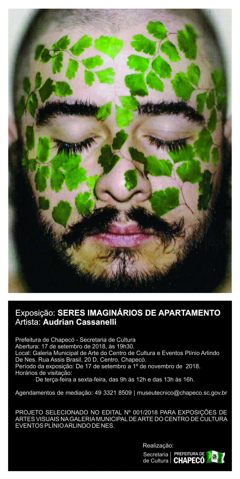 Galeria de Arte do Centro de Eventos recebe a Exposição Seres imaginários de Apartamento