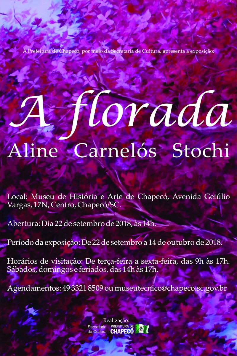 Exposição marca o início da primavera em Chapecó