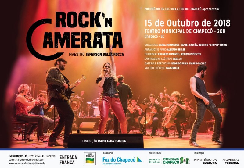 Distribuição de ingressos para o Rockn Camerata começa nesta quinta (11)