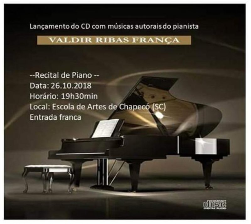Recital apresenta composições autorais de Valdir França
