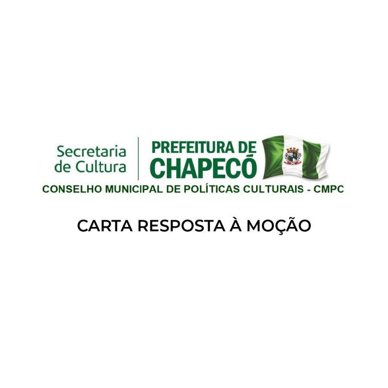 Carta Resposta da Secretaria de Cultura à moção do CMPC