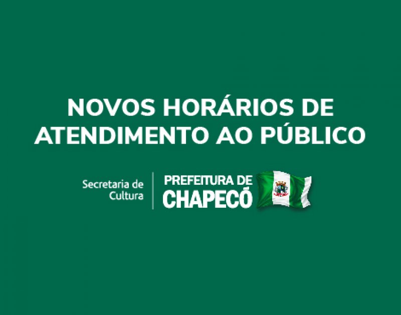 Novos Horários de Atendimento ao Público