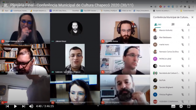 Secretaria de Cultura realiza Conferência Municipal de Cultura 2020