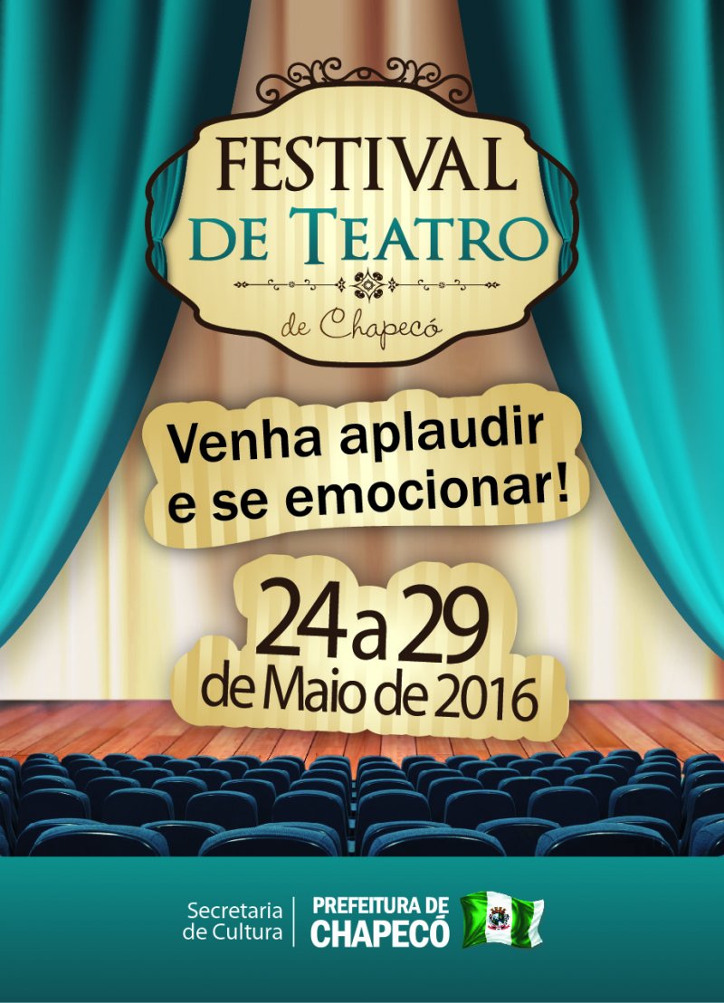 Lançada a programação oficial do Festival Nacional de Teatro de Chapecó