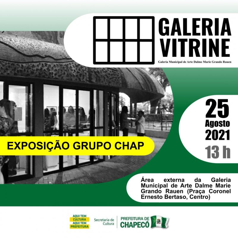Galeria Municipal de Arte de Chapecó promove Galeria Vitrine
