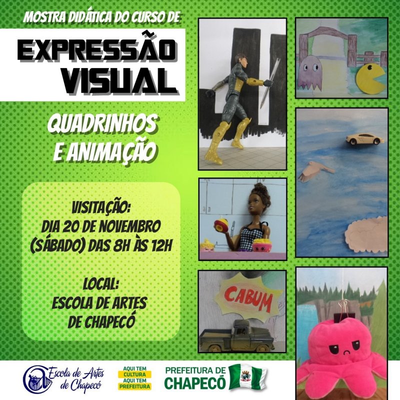 Escola de Artes de Chapecó promove mostra dos cursos de artes visuais