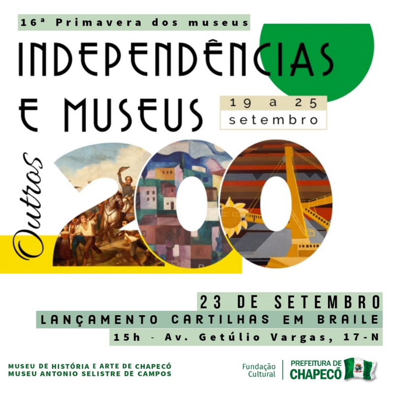 Museus de Chapecó participam da 16ª Primavera dos Museus