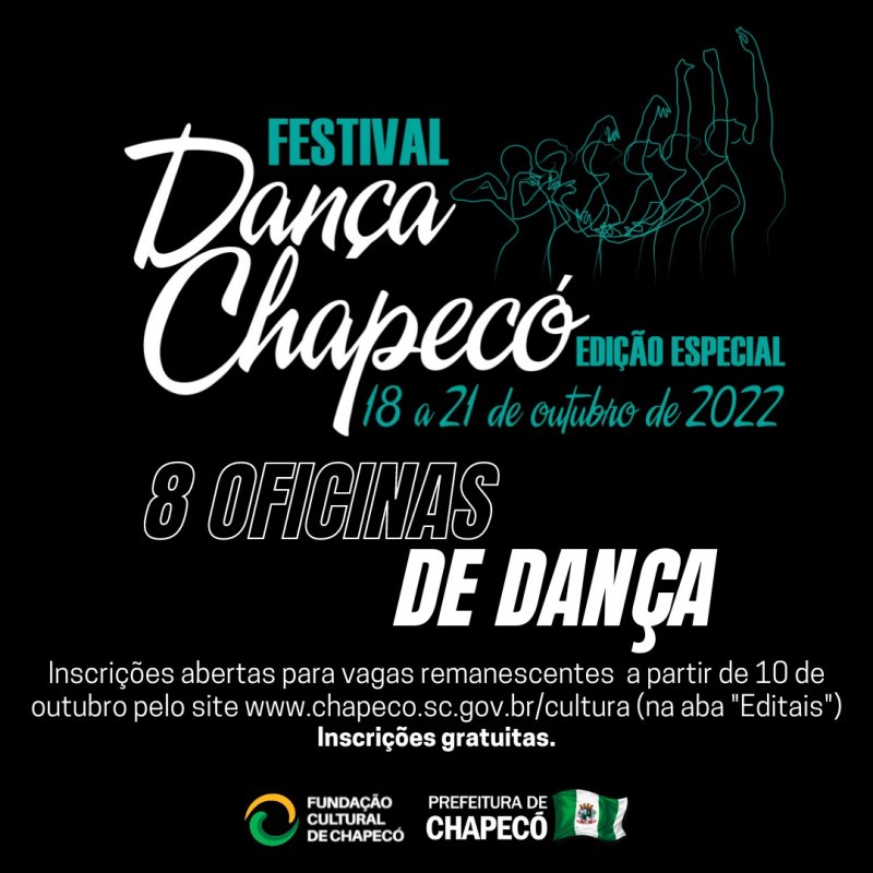 Festival Dança Chapecó - Edição Especial reabre inscrições de oficinas