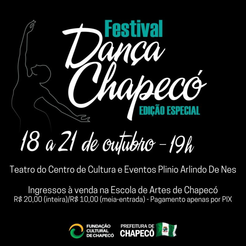 Confira a Programação do Festival Dança Chapecó - Edição Especial