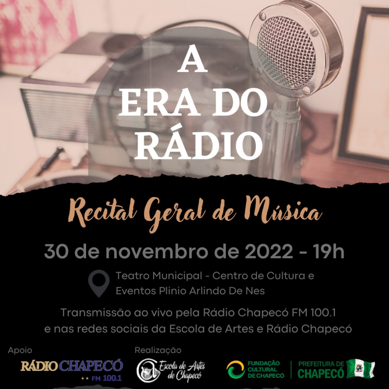 Escola de Artes de Chapecó promove Recital Geral de Música