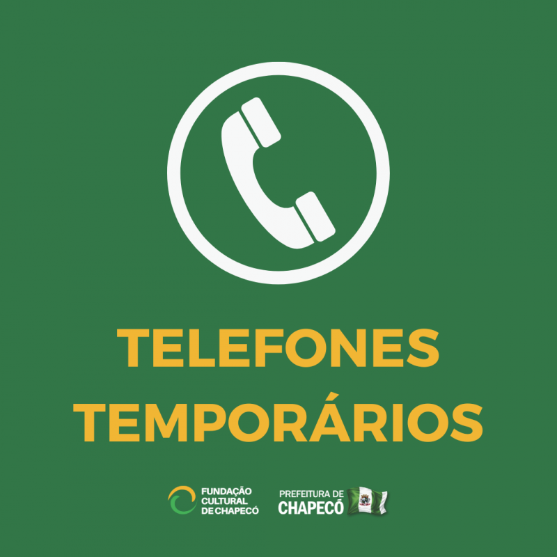 TELEFONES TEMPORÁRIOS