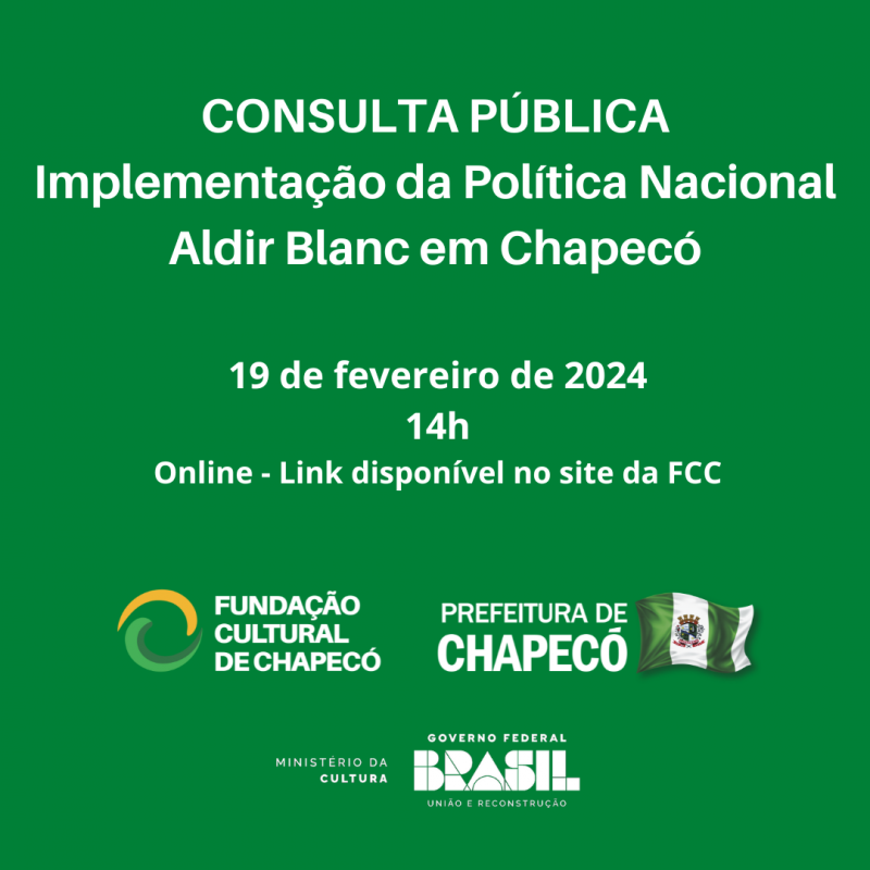 Audiência Pública PNAB - PARTICIPE AQUI!