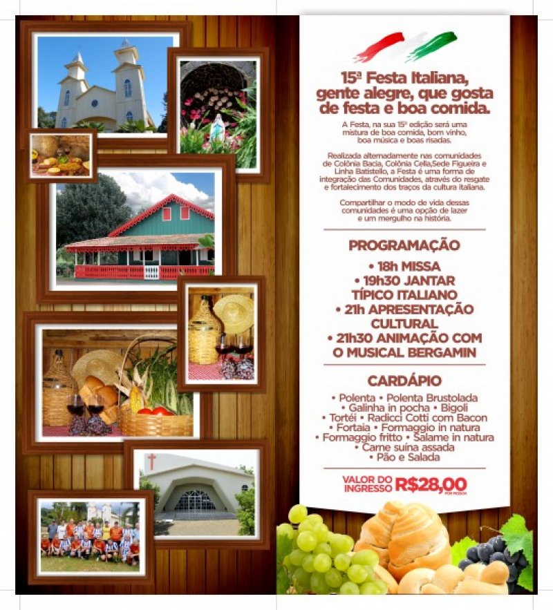Chapecó realiza 15º Festa da Colonização Italiana