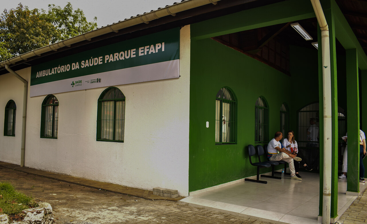 Ambulatório de saúde no Parque da Efapi