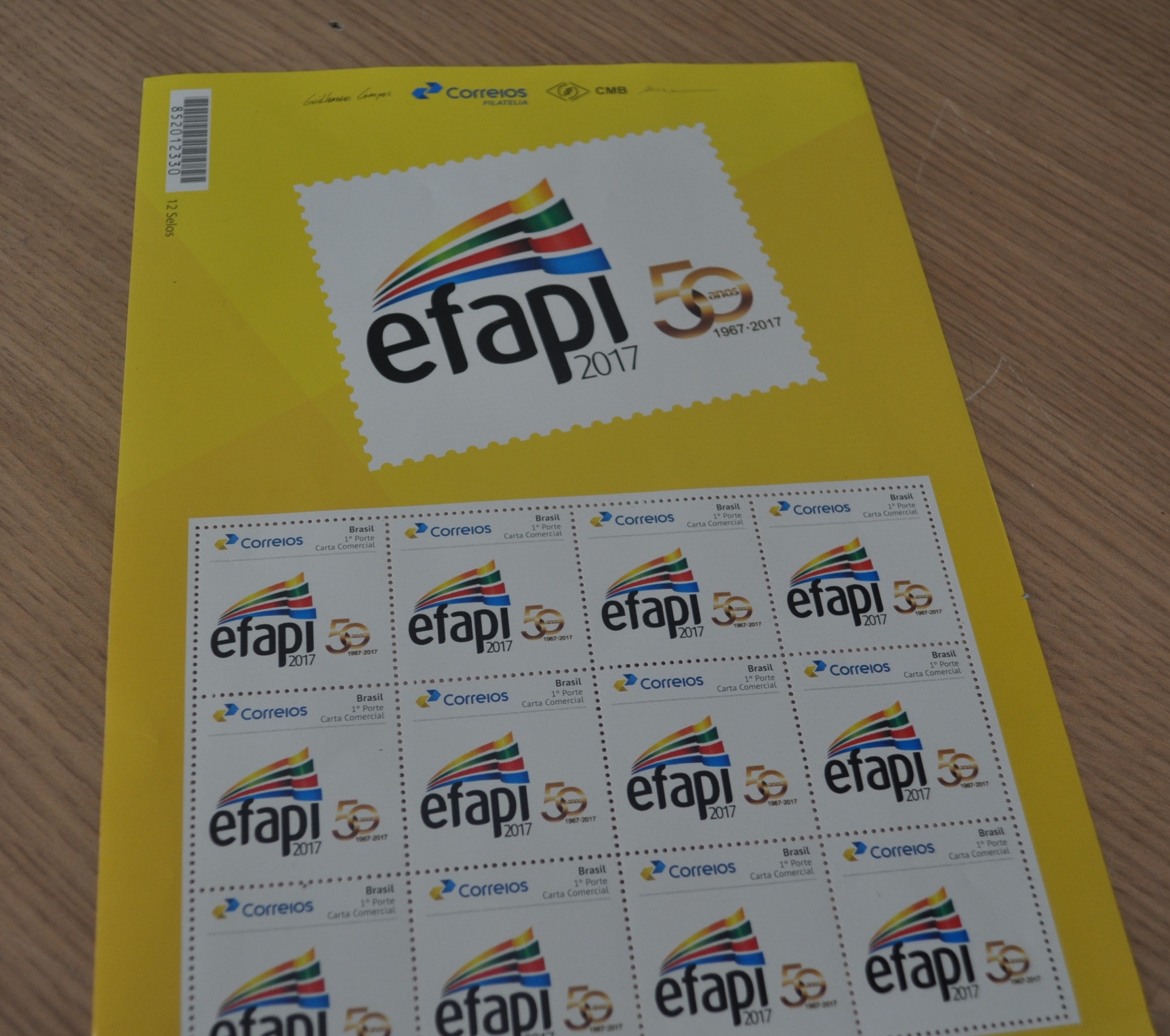 Correios lançam selo alusivo aos 50 anos da Efapi
